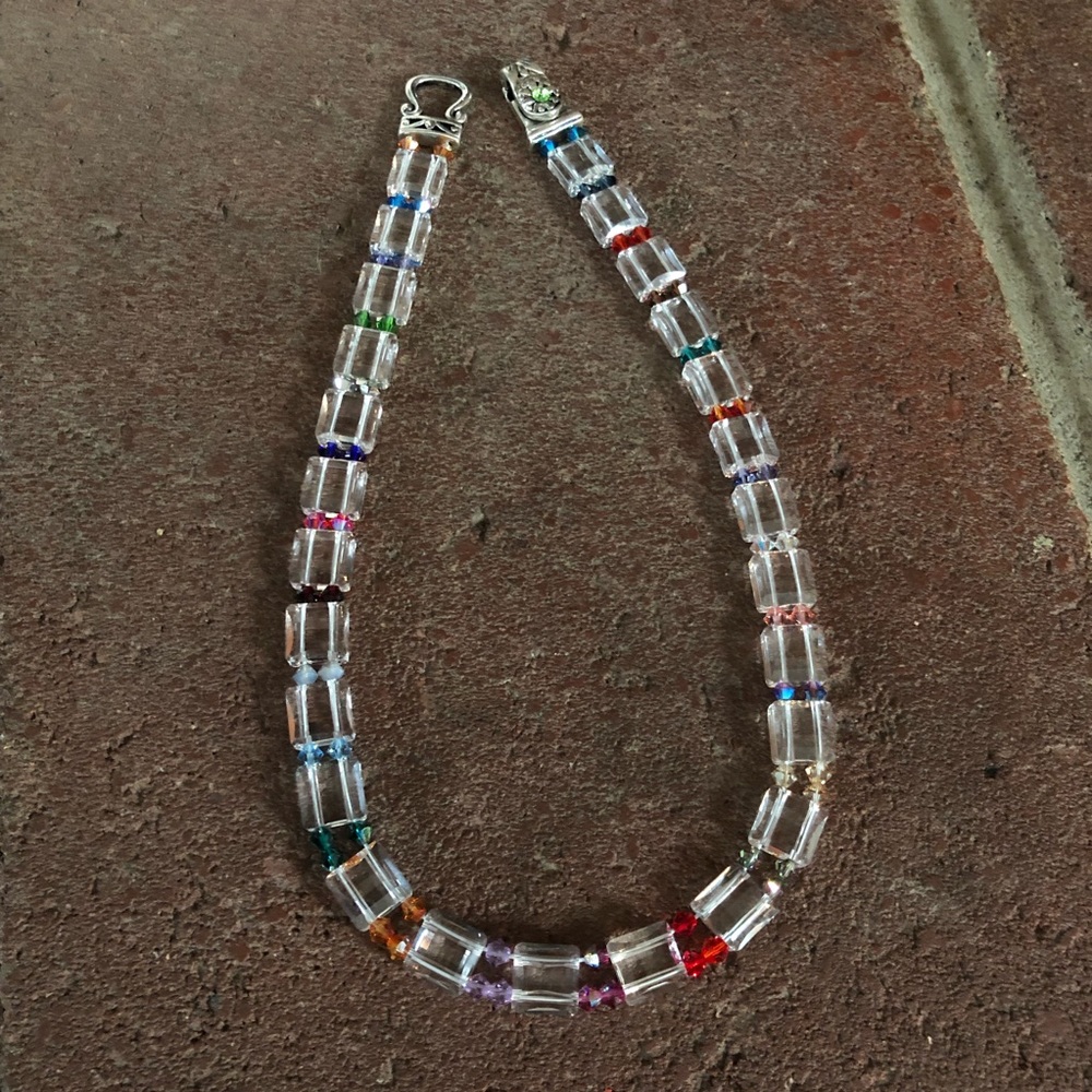 Spectacular 1 of a Kind Swarovski Crystal Necklace - Picture 8 of 8